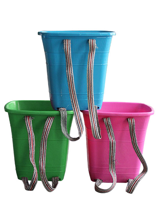 新款可以印字logo簡(jiǎn)單圖案塑料背簍